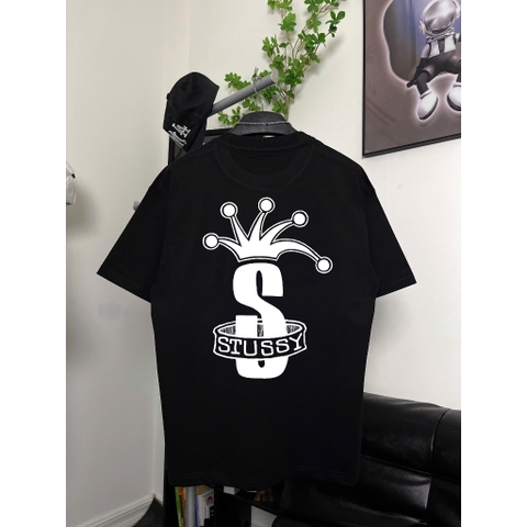 [Ảnh Thật] Áo Thun Stussy Crown Band cotton dày nam nữ - Streetwears SG