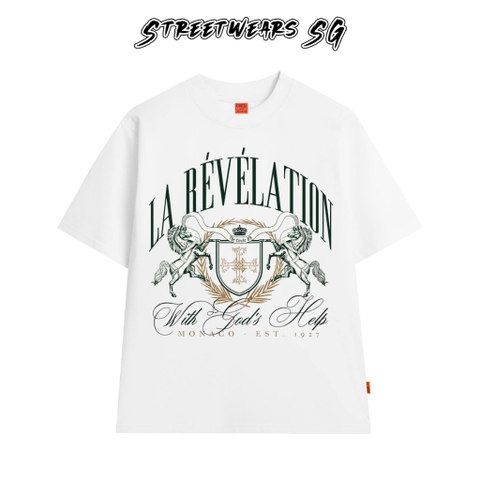 Áo Thun In Circle La Révélation Crest Monaco Cotton Cao Cấp Form Rộng - Streetwears SG