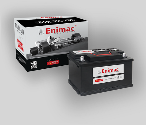 Ắc quy Enimac DIN71L-LBN (DIN LB3) 12V 71AH