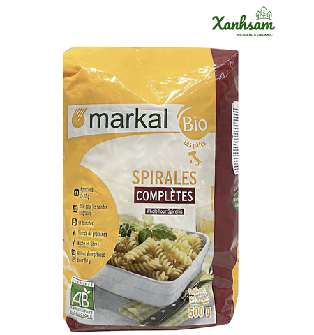 Mì NUI XOẮN LỨT hữu cơ - EU Organic - Markal - Pháp - 500gr
