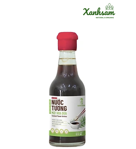 Nước tương Mật Hoa Dừa 60ml - Sokfarm - Trà Vinh