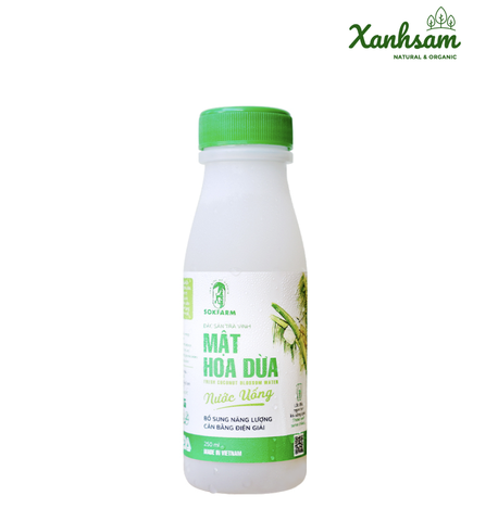 Nước uống Mật Hoa Dừa tự nhiên 250ml - SokFarm - Trà Vinh