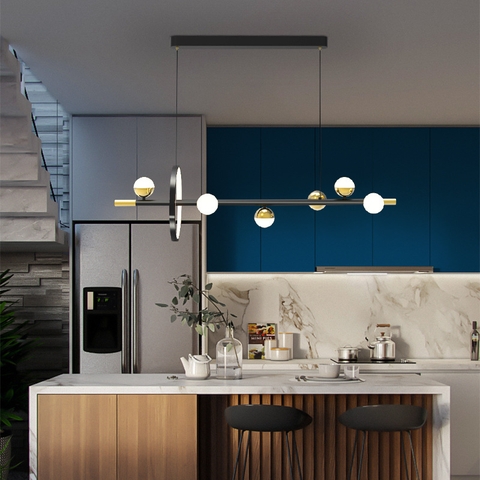 Đèn nghệ thuật bàn ăn , quầy bar  sang trọng tối giản hiện đại ( GD-03 )