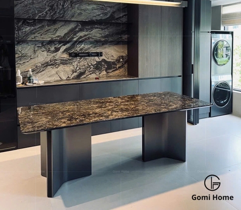 Bộ Bàn Ăn Chân Khế Xước ( Đá Siêu Tinh Thể )