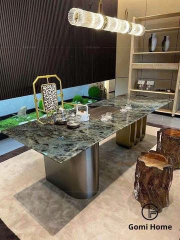 Bàn Ăn Chân Genis ( Đá Siêu Tinh Thể )