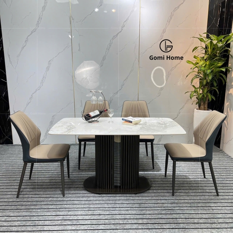 Bộ Bàn Ăn Chân Trụ Lan ( Siêu Tinh Thể )