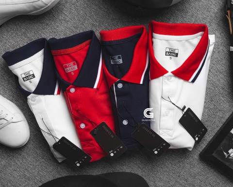 Áo Cổ THE BASIC PHỐI 4 MÀU G445