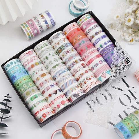 Set  hộp 60 cuộn washitapes