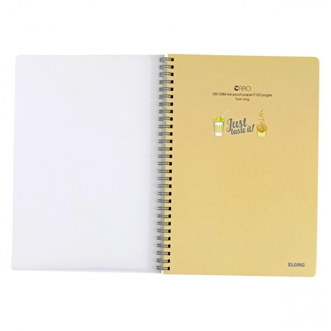 Sổ lò xo kép Caro B5 bìa nhựa 120 trang 100gsm