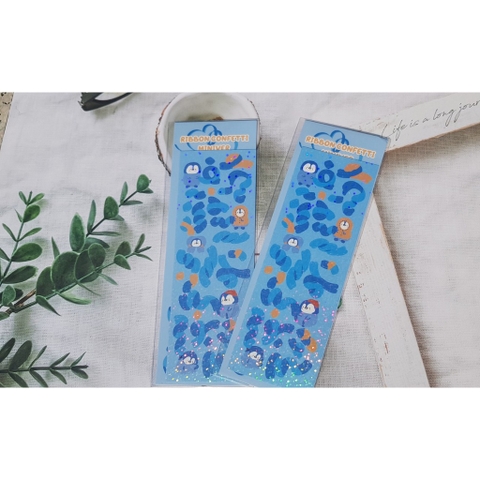 Sticker Hologram Ruy Băng Trang Trí Sổ Bullet Journal
