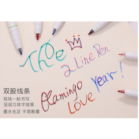Bút trang trí 2 ngòi - Double line 0.5mm