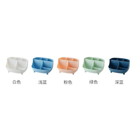 Kệ cắm bút 6 ngăn để bàn (kèm sticker )