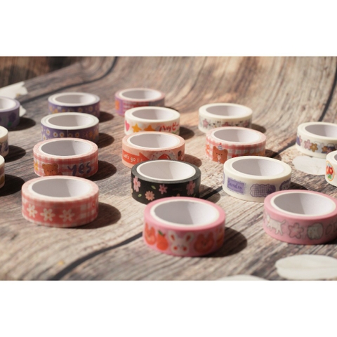 Băng Keo Giấy Trang Trí Washi Tape - SP tự chụp ( Trang Trí Sổ)