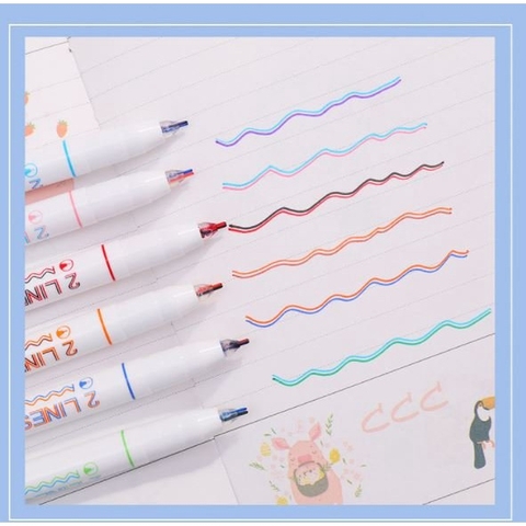 ????[HOT HOT ]????Bút trang trí 2 ngòi - Double line 0.5mm