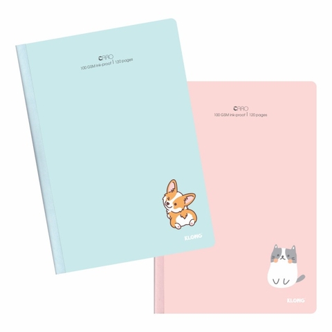 Vở may dán gáy Caro B5 - 120 trang