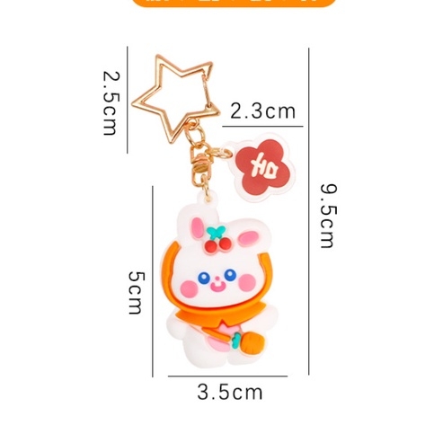 Móc Khóa Hình Thỏ Dễ Thương Xinh Xắn