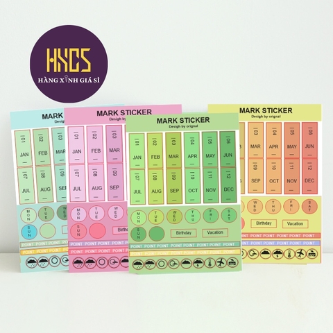 Sticker đánh dấu sổ tay planner