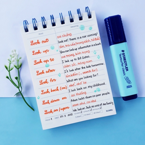 Sổ học từ vựng Word Study A6 - 120 trang; MS: 916