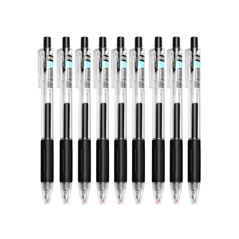 Bút bi bấm gel 0.5mm phong cách MUJI có Đệm Bút viết mượt mà, màu sắc tươi tắn HXGS