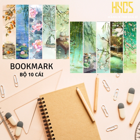 10 Cái Bookmark Kẹp Sách, Miếng đánh dấu trang đọc sách, bằng giấy