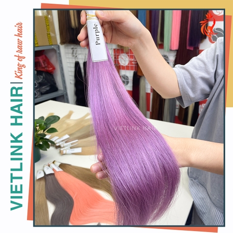 VIETNAMESE STRAIGHT BULK HAIR | #PURPLE COLOR