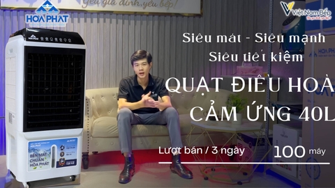 Quạt điều hòa 40L Hòa Phát mát nhanh như máy lạnh nhưng lại siêu tiết kiệm điện. Phải vậy không?  | SayHome