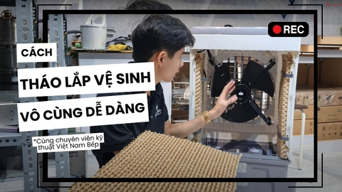 Review Quạt điều hòa ( quạt hơi nước ) 45L cách tháo lắp, vệ sinh và đánh giá bên trong quạt  | SayHome