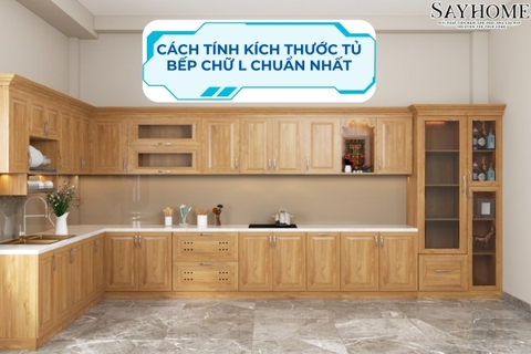  Cách Tính Kích Thước Tủ Bếp Chữ L Chuẩn Nhất
