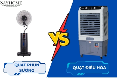 So sánh quạt phun sương và quạt điều hòa? Lựa chon nào là tối ưu
