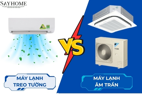 So sánh máy lạnh âm trần và máy lạnh treo tường. Loại nào tốt hơn?