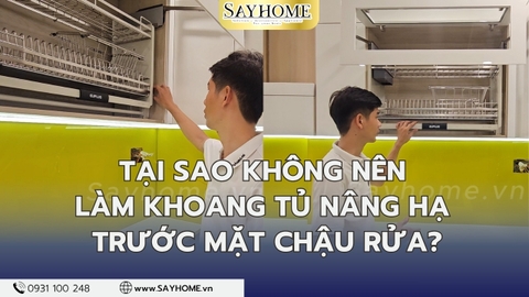 Cách bố trí khoan giá nâng hạ chén bát và cách sử dụng nâng hạ? |SAYHOME