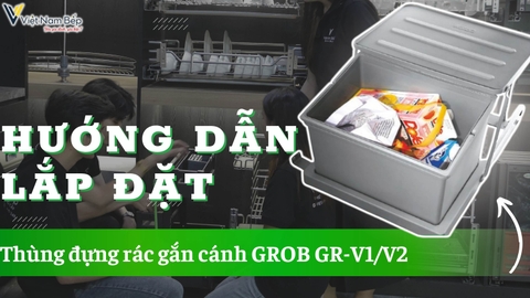 Cách lắp đặt thùng rác gắn cánh GROB mã GR- V1, GR- V2 mới 2024 | SayHome