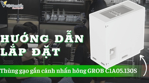 Hướng dẫn lắp đặt thùng gạo ray âm GROB mã C1A05 mới 2024 | SayHome