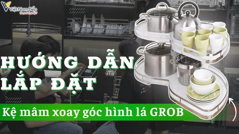 Cách lắp đặt mâm xoay hình lá GROB năm 2024 mới | SayHome