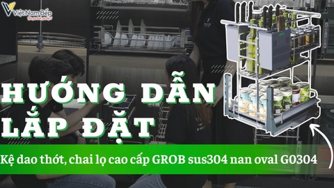 Hướng dẫn lắp đặt giá dao thớt GROB mới 2024 | SayHome Review thực tế