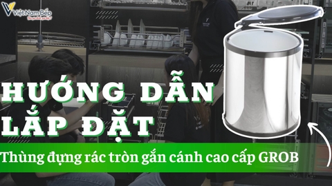 Cách lắp đặt thùng rác tròn EG cánh GROB mã EG-101, EG-mới 2024 | SayHome Review thực tế