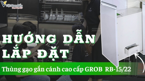 Cách lắp đặt thùng đựng gạo GROB mã RB-15, RB-22 mới 2024 | SayHome Review thực tế