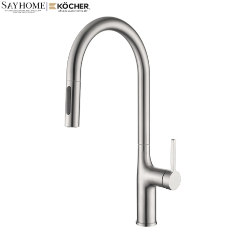 Vòi rửa chén bát KOCHER S304 dây rút - Chính hãng