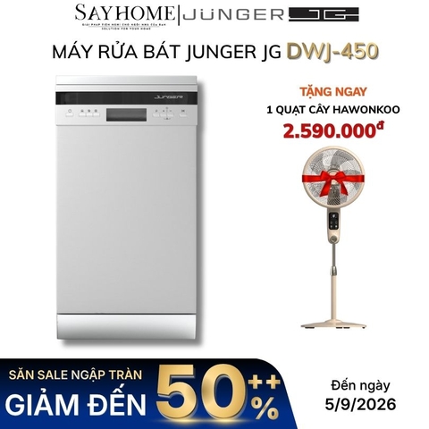 Máy rửa bát JUNGER JG Leopard DWJ-450 10 bộ đồ ăn Châu Âu - Hàng chính hãng