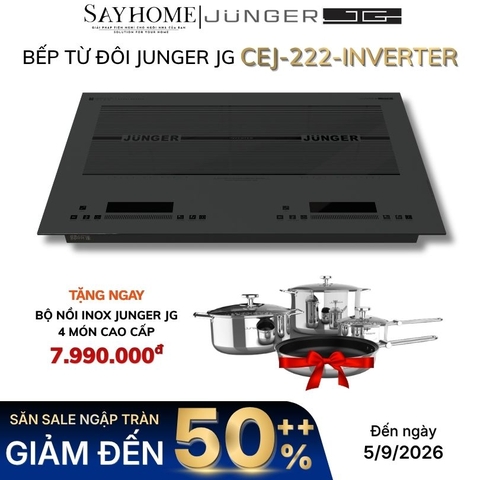 Bếp từ đôi JUNGER JG CEJ-222-INVERTER - Hàng chính hãng