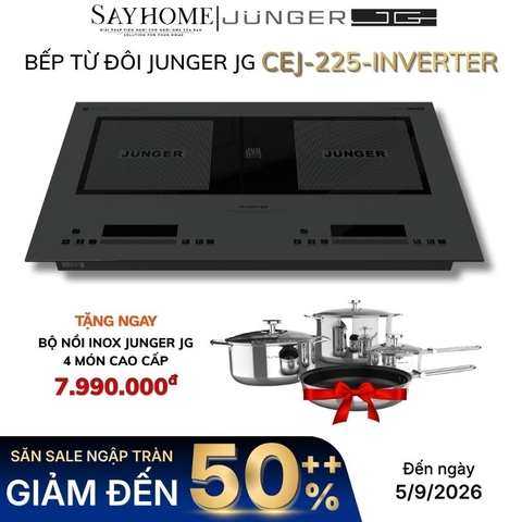 Bếp từ đôi JUNGER JG CEJ-225-INVERTER - Hàng chính hãng