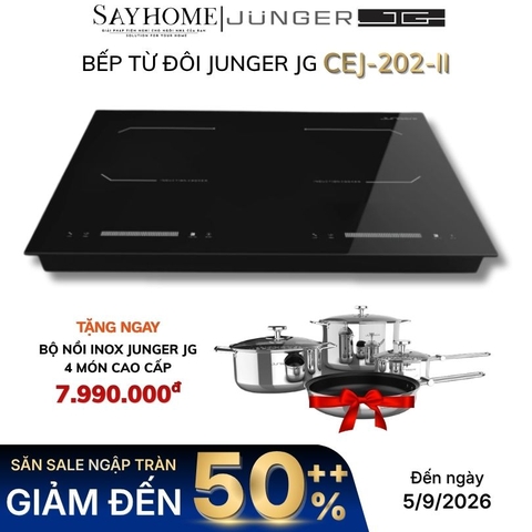 Bếp từ đôi JUNGER JG CEJ-202-II - Hàng chính hãng