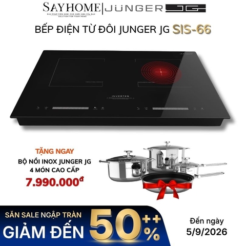 Bếp điện từ đôi JUNGER JG SIS-66 - Hàng chính hãng