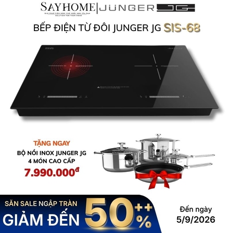 Bếp điện từ đôi JUNGER JG SIS-68 - Hàng chính hãng
