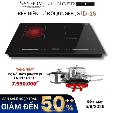 Bếp điện từ đôi JUNGER JG ID-16 - Hàng chính hãng