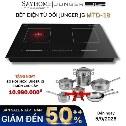 Bếp điện từ đôi JUNGER JG MTD-18 - Hàng chính hãng