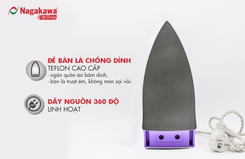 Bàn Ủi Khô Nagakawa NAG1502 - Hàng Chính Hãng