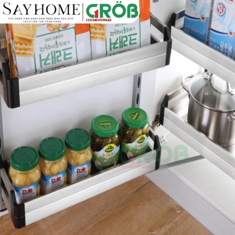 Tủ đồ khô GROB GH-245/260 2 tầng inox hộp - Hàng chính hãng GROB