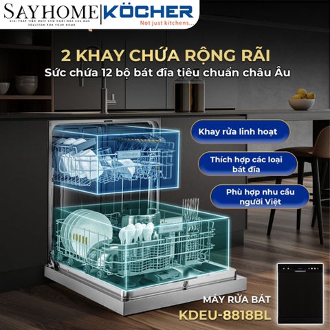 Máy rửa bát Kocher KDEU-8818 tại thành phố Hồ Chí Minh