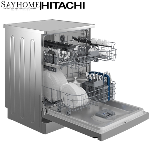 Máy rửa chén độc lập 14 bộ đồ ăn Châu Âu Hitachi HDF-F146VX tại Tân bình